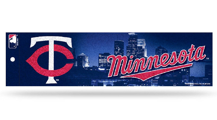 Minnesota Twins Decal Bumper Sticker Glitter