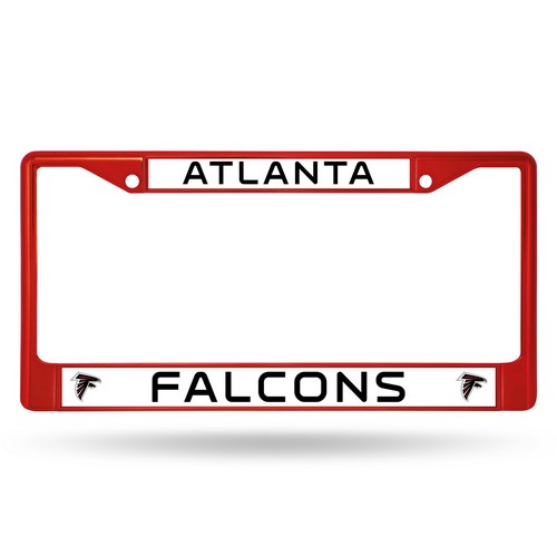 Rico Industries Atlanta Falcons License Plate Frame Metal Red -