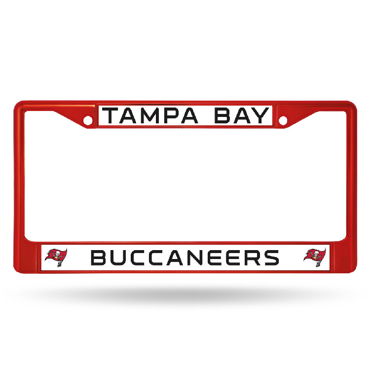 Tampa Bay Buccaneers License Plate Frame Metal Red