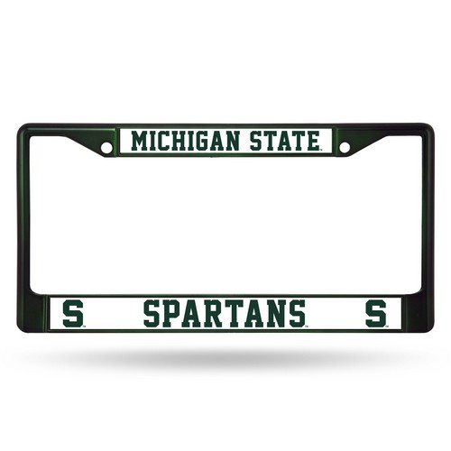 Rico Industries Michigan State Spartans License Plate Frame Metal Dark Green