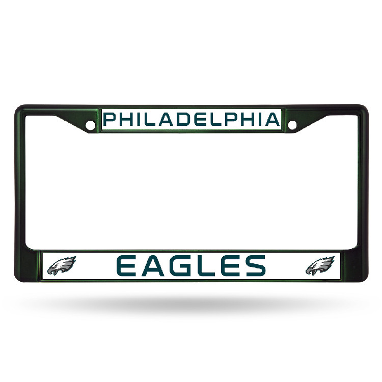 Philadelphia Eagles License Plate Frame Metal Dark Green