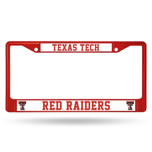 Rico Industries Texas Tech Red Raiders License Plate Frame Metal Red -