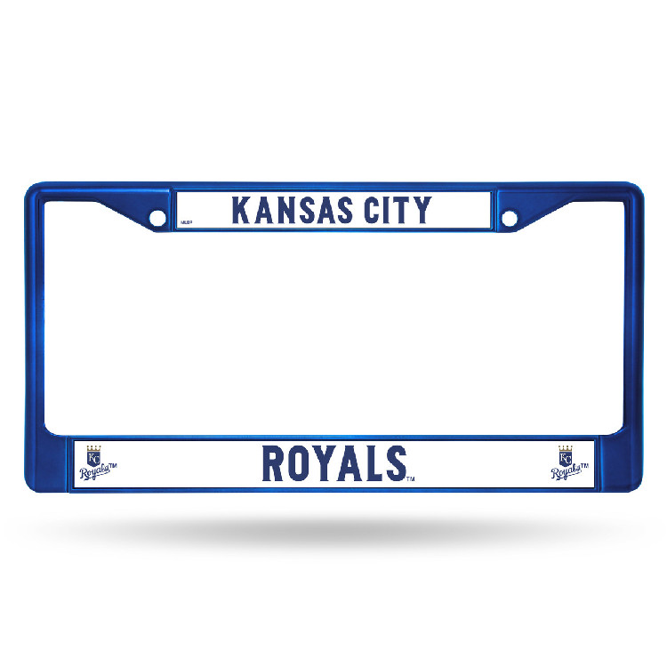 Kansas City Royals License Plate Frame Metal Blue