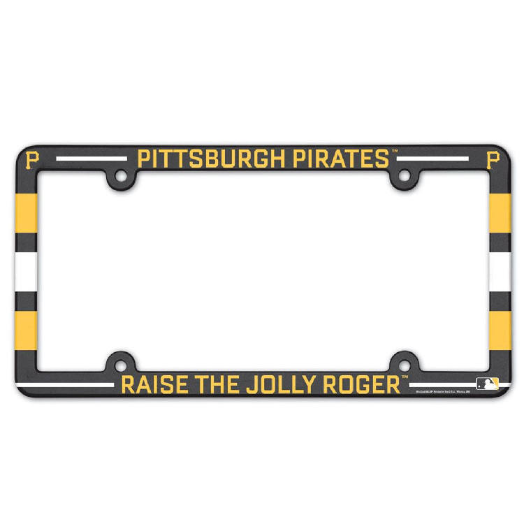 Pittsburgh Pirates License Plate Frame Plastic Full Color Style