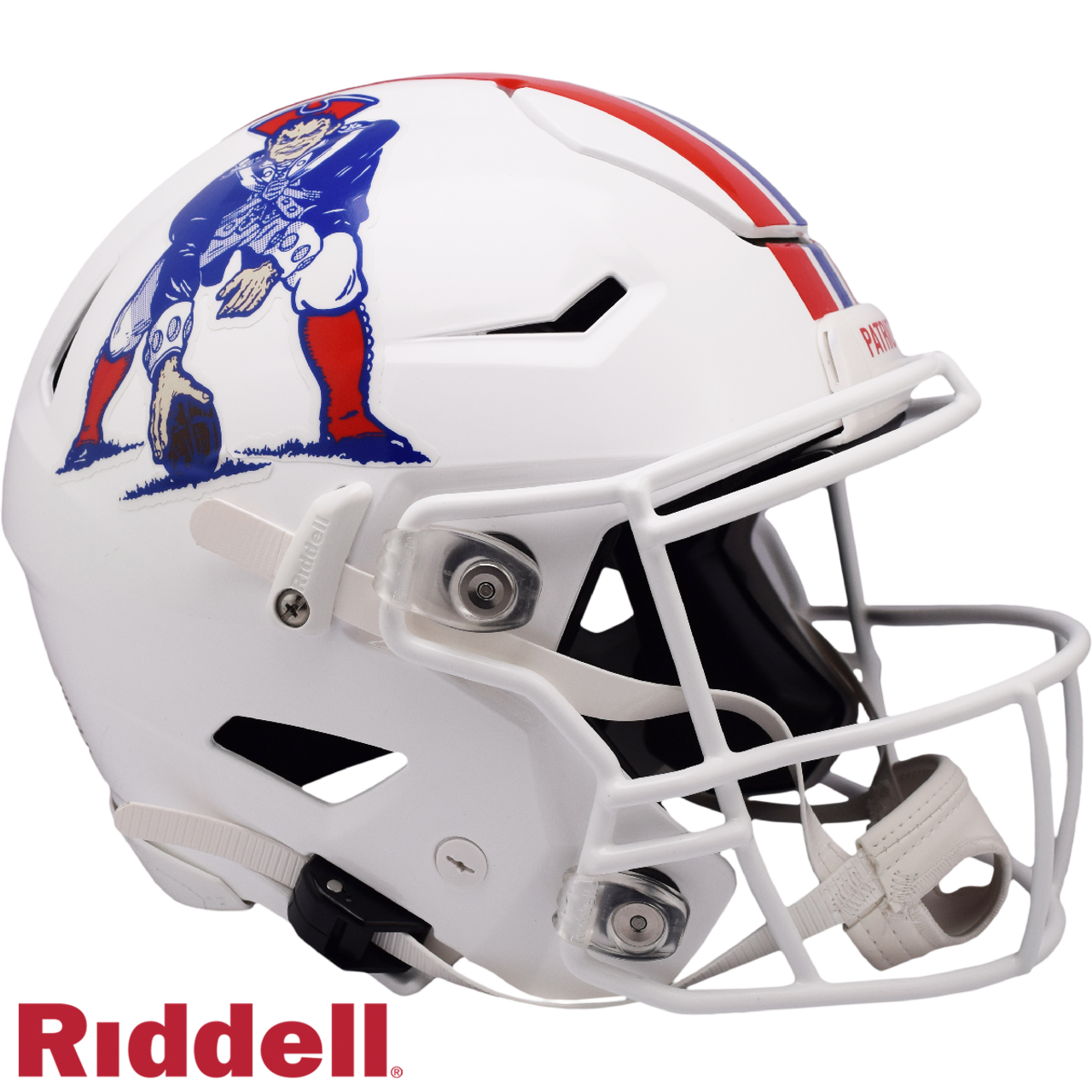 New England Patriots Helmet Riddell Authentic Full Size SpeedFlex Style 1982-1989 T/B