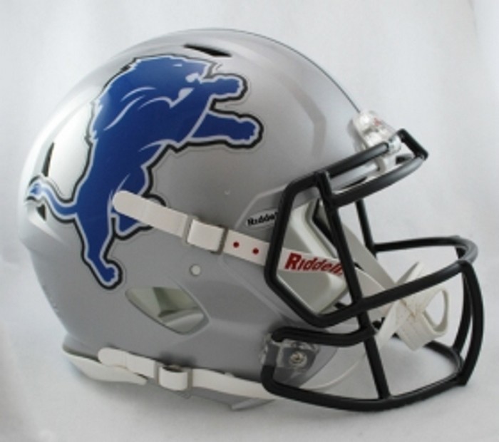 Riddell Detroit Lions Helmet Riddell Authentic Full Size Speed Style 2009-2016 Throwback