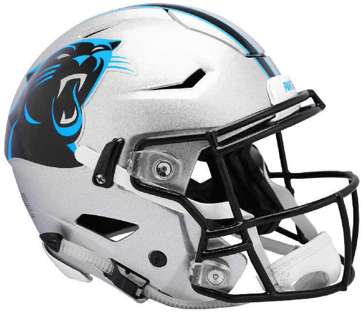 Carolina Panthers Helmet Riddell Authentic Full Size SpeedFlex Style