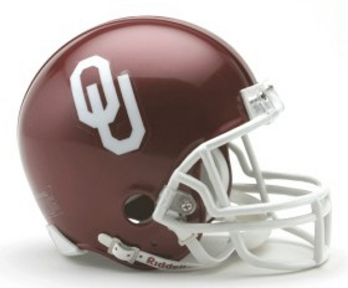 Oklahoma Sooners Replica Mini Helmet w/ Z2B Mask