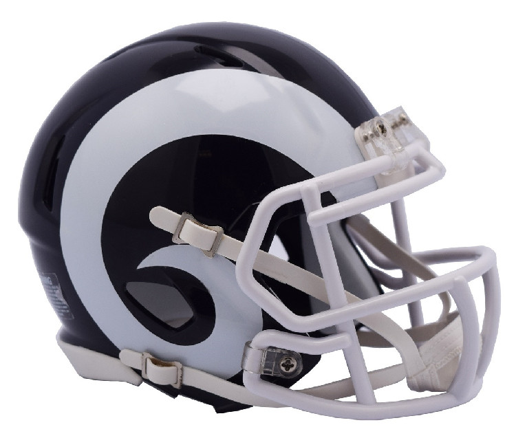 Los Angeles Rams Helmet Riddell Replica Full Size Speed Style 2017-2019 T/B