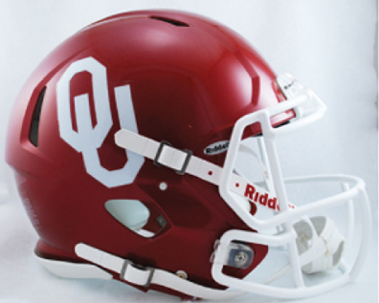 Oklahoma Sooners Helmet Riddell Authentic Full Size Speed Style