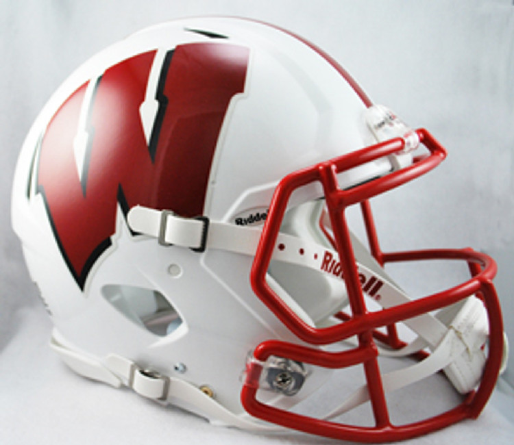 Wisconsin Badgers Helmet Riddell Authentic Full Size Speed Style