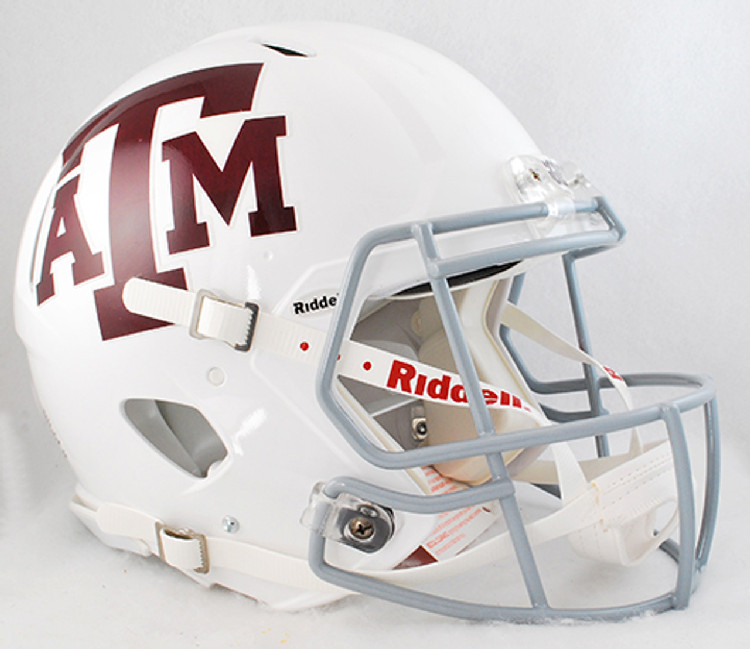 Texas A&M Aggies Revolution Speed Pro Line Helmet - White Alternate