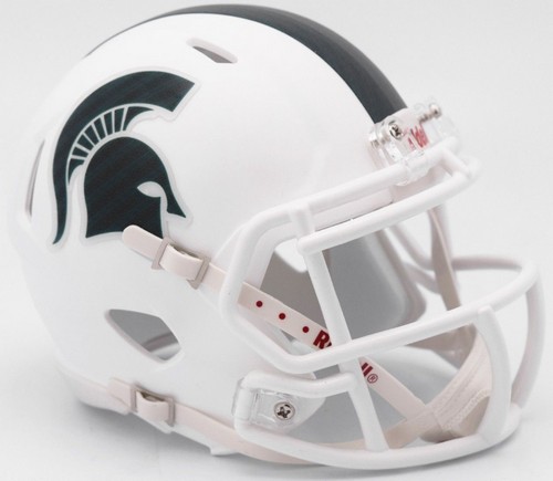 Riddell Michigan State Spartans Helmet Riddell Authentic Full Size Speed Style White Alternate