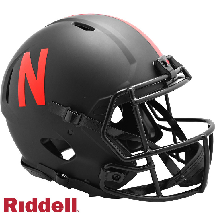 Nebraska Cornhuskers Helmet Riddell Authentic Full Size Speed Style Eclipse Alternate