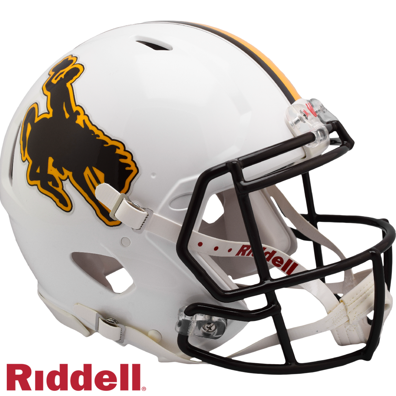 Wyoming Cowboys Helmet Riddell Authentic Full Size Speed Style