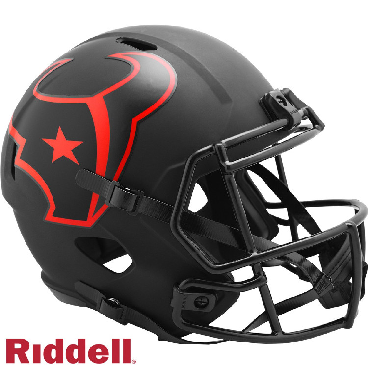 Houston Texans Helmet Riddell Replica Full Size Speed Style Eclipse Alternate