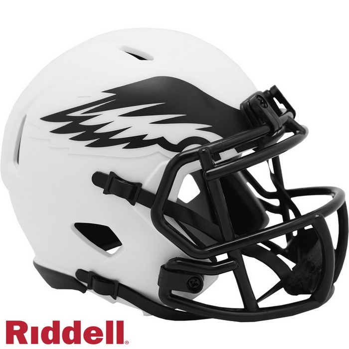 Philadelphia Eagles Helmet Riddell Replica Mini Speed Style Lunar Eclipse Alternate