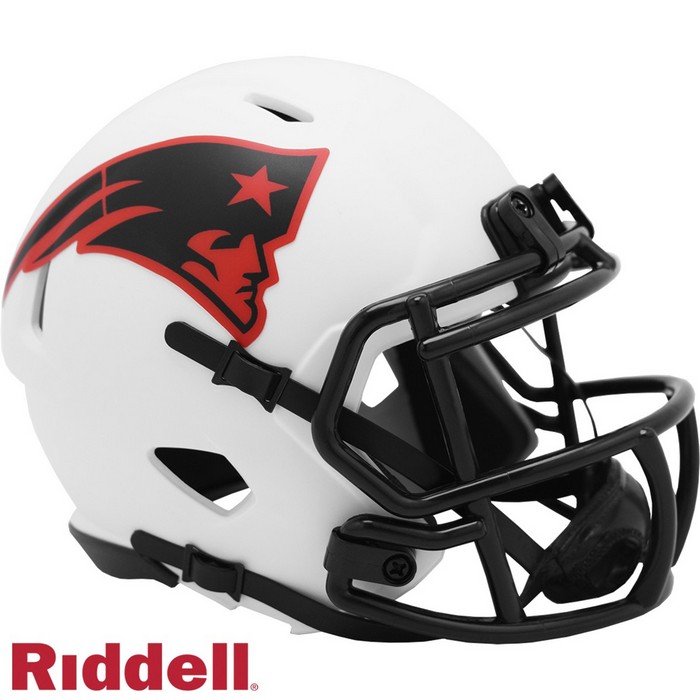 New England Patriots Helmet Riddell Replica Mini Speed Style Lunar Eclipse Alternate