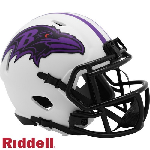 Baltimore Ravens Helmet Riddell Replica Mini Speed Style Lunar Eclipse Alternate