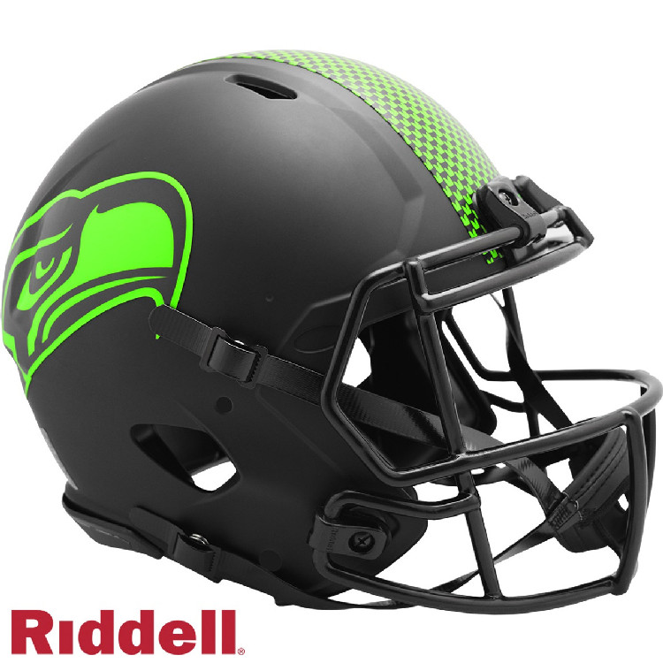 Seattle Seahawks Helmet Riddell Authentic Full Size Speed Style Eclipse ...