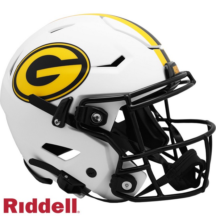 Green Bay Packers Helmet Riddell Authentic Full Size SpeedFlex Style Lunar Eclipse Alternate