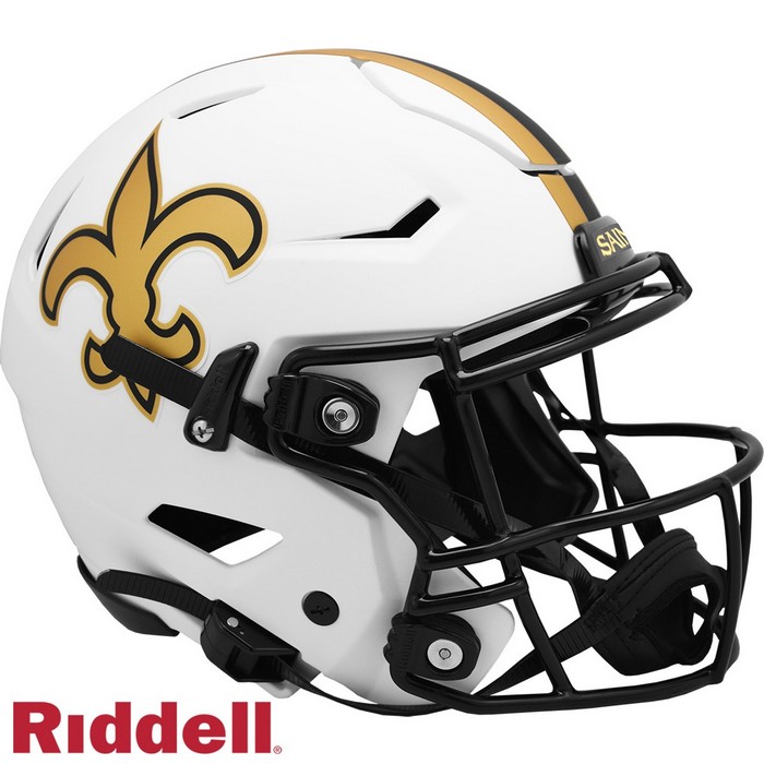 New Orleans Saints Helmet Riddell Authentic Full Size SpeedFlex Style Lunar Eclipse Alternate