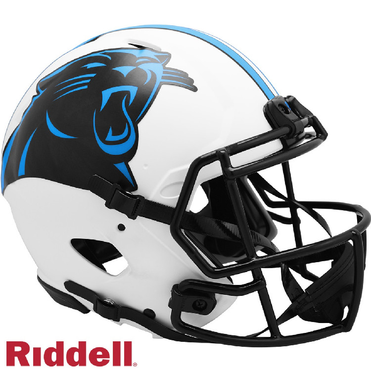 Carolina Panthers Helmet Riddell Authentic Full Size Speed Style Lunar Eclipse Alternate