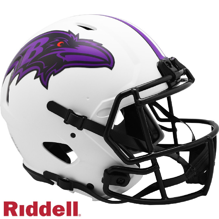 Baltimore Ravens Helmet Riddell Authentic Full Size Speed Style Lunar Eclipse Alternate