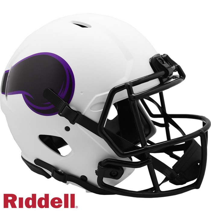 Minnesota Vikings Helmet Riddell Authentic Full Size Speed Style Lunar Eclipse Alternate