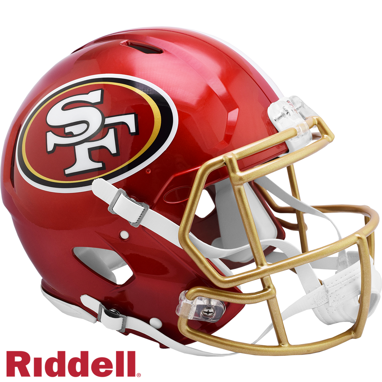 Riddell San Francisco 49ers Helmet Riddell Authentic Full Size Speed Style FLASH Alternate