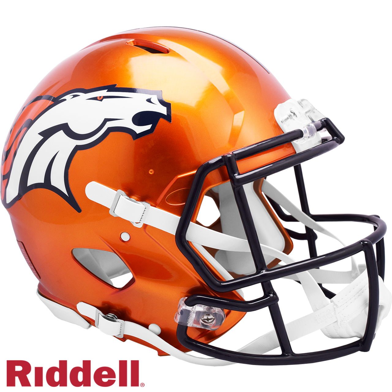 Denver Broncos Helmet Riddell Authentic Full Size Speed Style FLASH Alternate