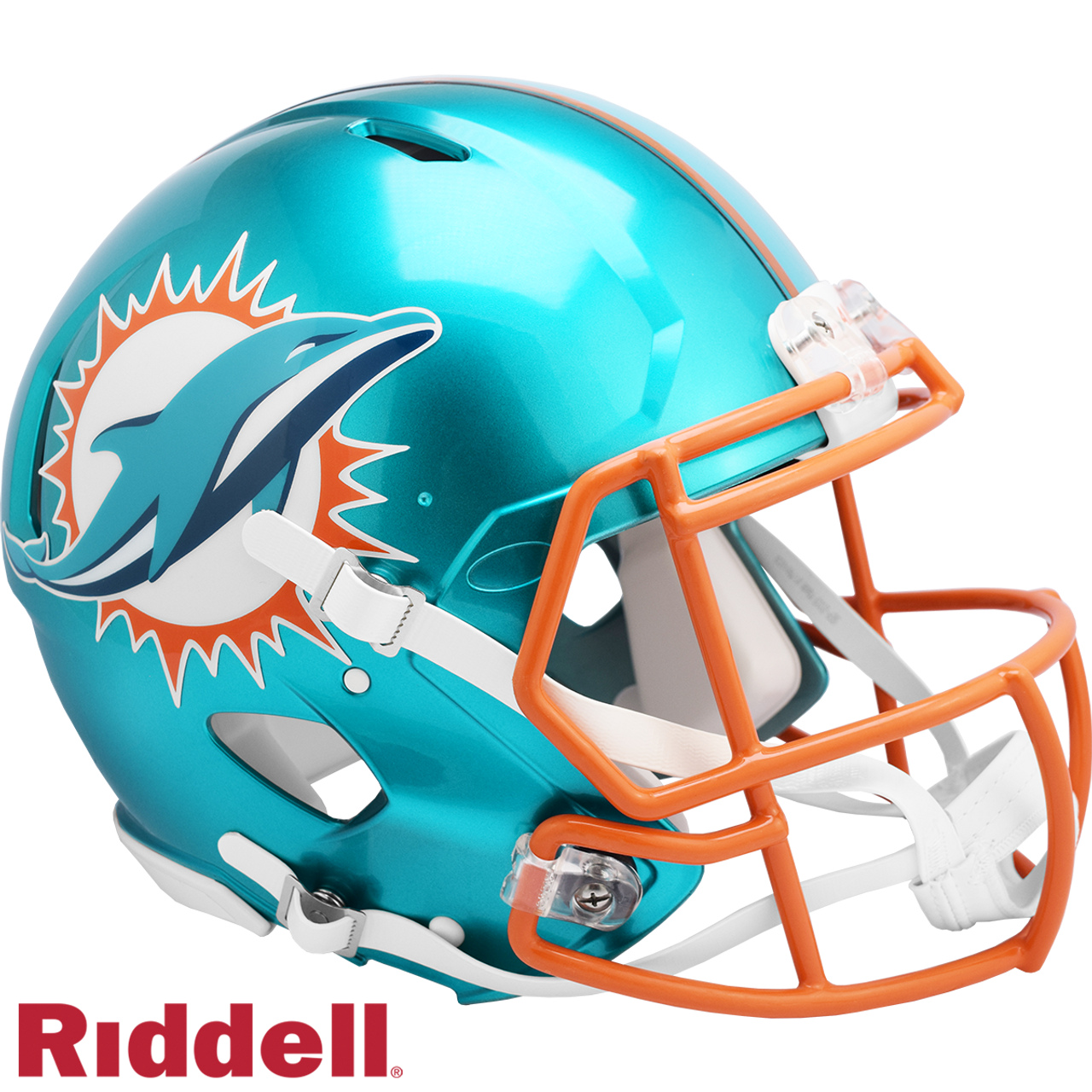 Miami Dolphins Helmet Riddell Authentic Full Size Speed Style FLASH Alternate