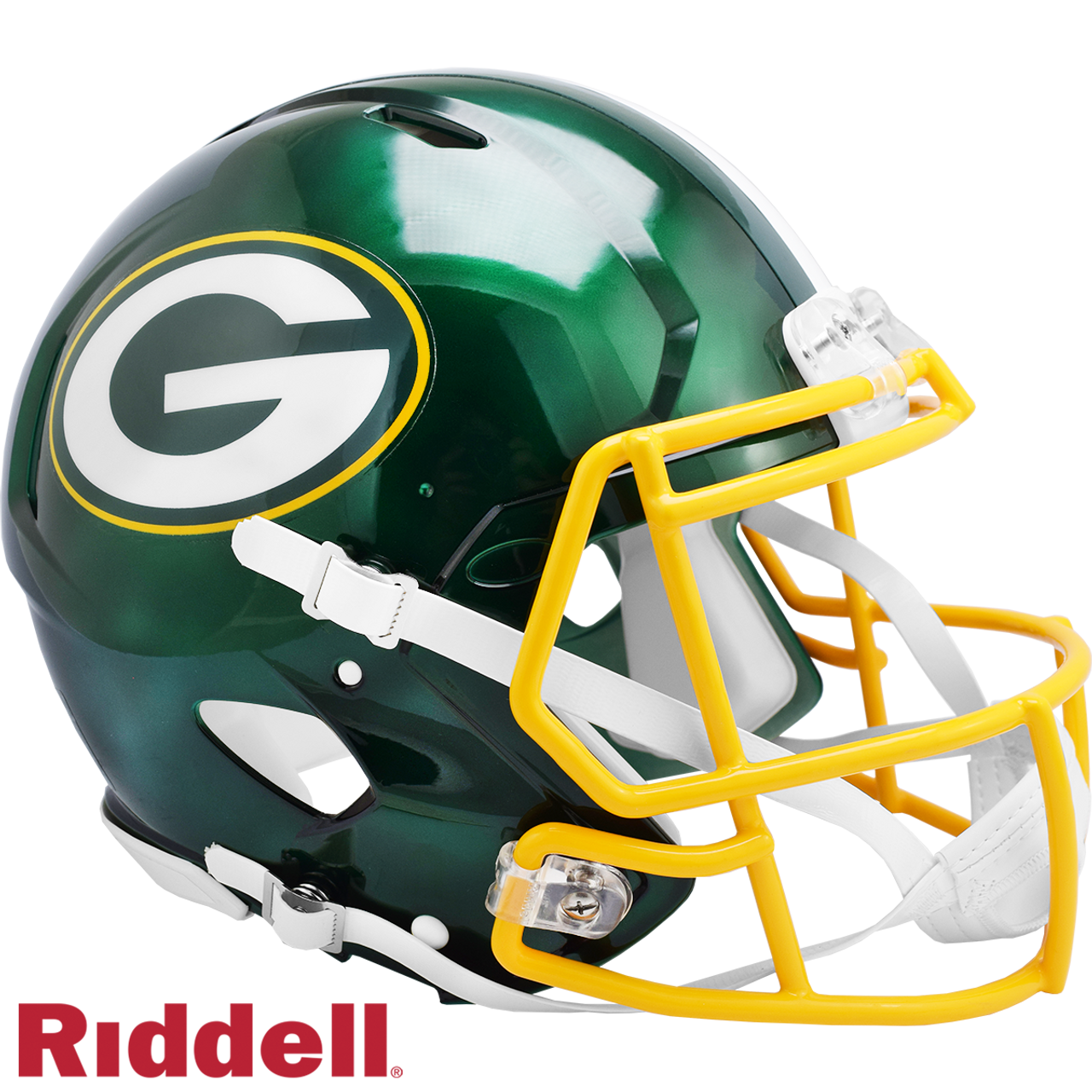 Green Bay Packers Helmet Riddell Authentic Full Size Speed Style FLASH Alternate