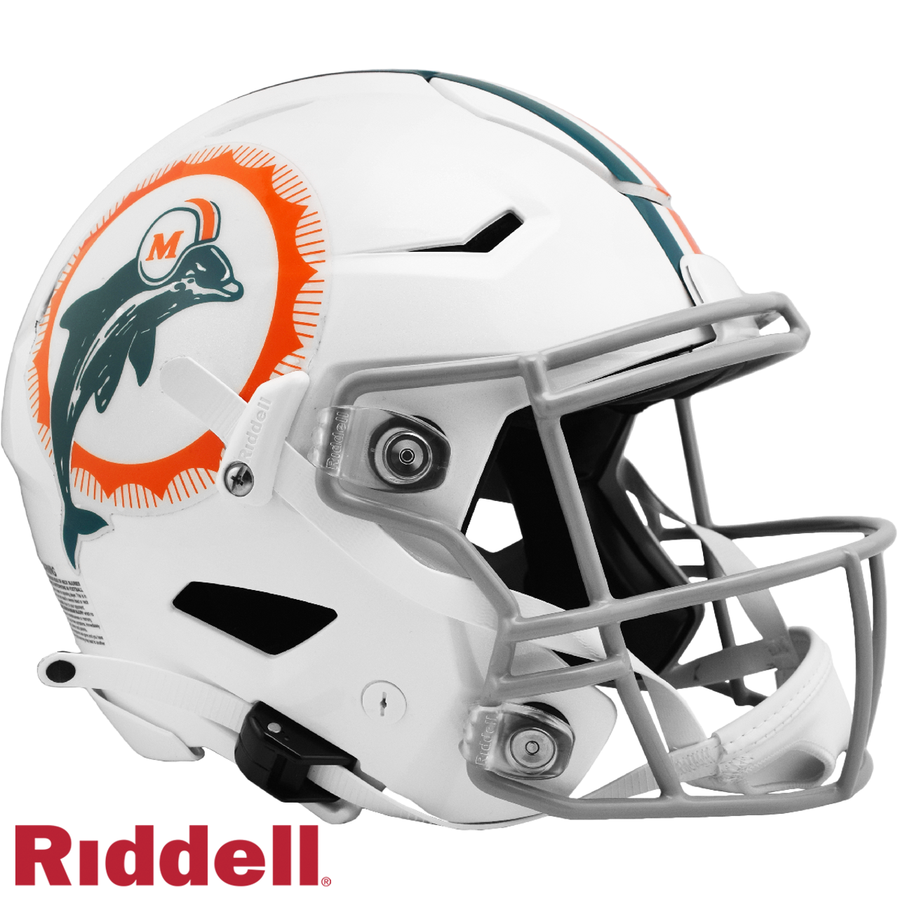 Miami Dolphins Helmet Riddell Authentic Full Size SpeedFlex Style Tribute