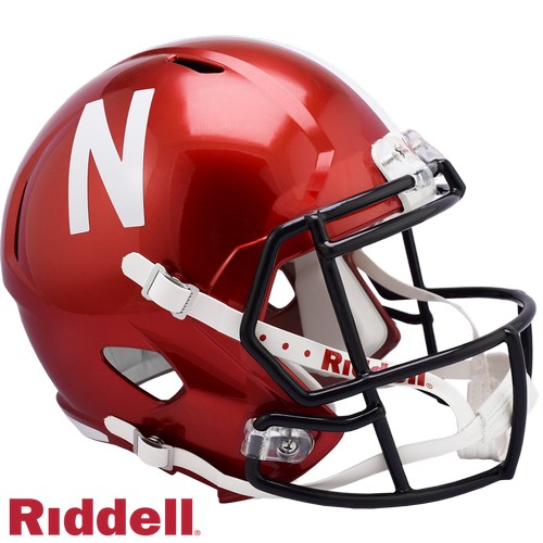 Nebraska Cornhuskers Helmet Riddell Replica Full Size Speed Style FLASH Alternate