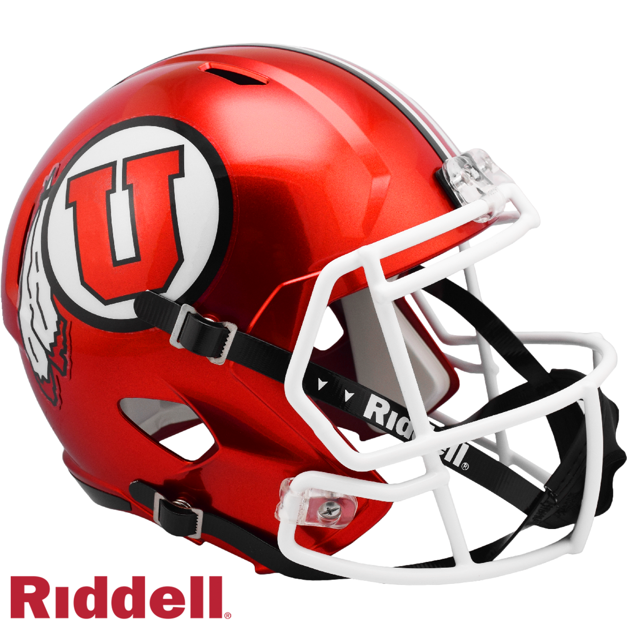 Utah Utes Helmet Riddell Replica Full Size Speed Style Red