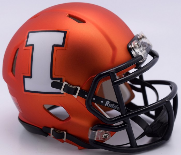 Riddell Illinois Fighting Illini Helmet Riddell Replica Full Size Speed Style -