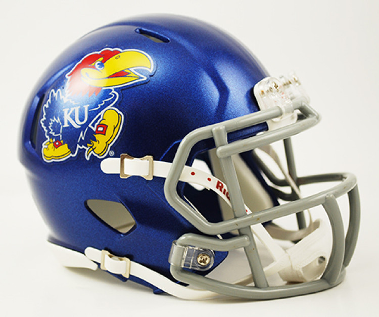 Kansas Jayhawks Helmet Riddell Replica Mini Speed Style