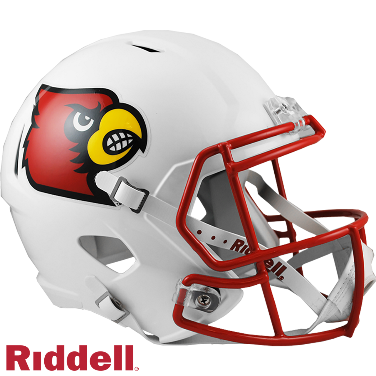 Louisville Cardinals Helmet Riddell Replica Full Size Speed Style White