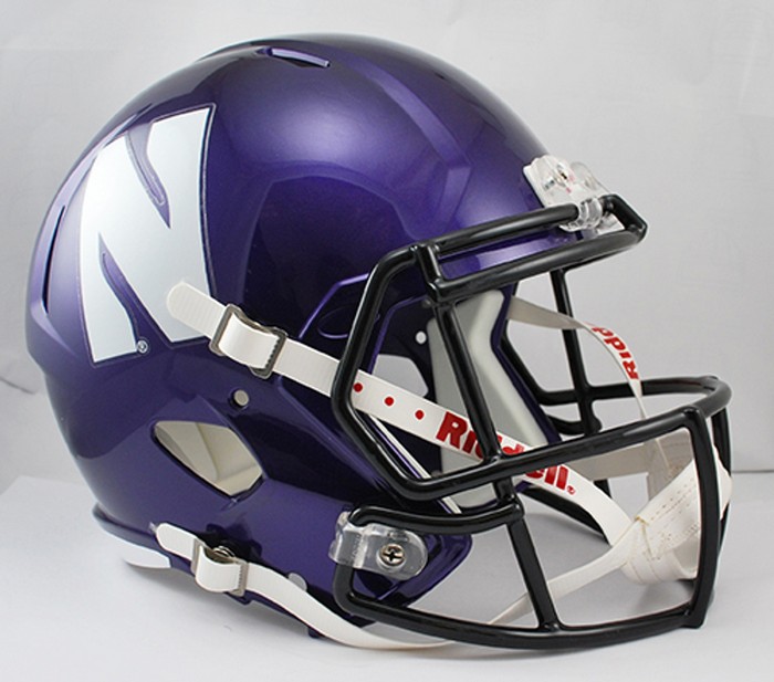 Riddell Northwestern Wildcats Deluxe Replica Speed Helmet -