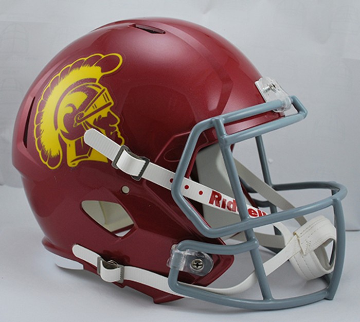 Riddell USC Trojans Deluxe Replica Speed Helmet -