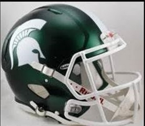 Riddell Michigan State Spartans Deluxe Replica Speed Helmet - Satin Shell