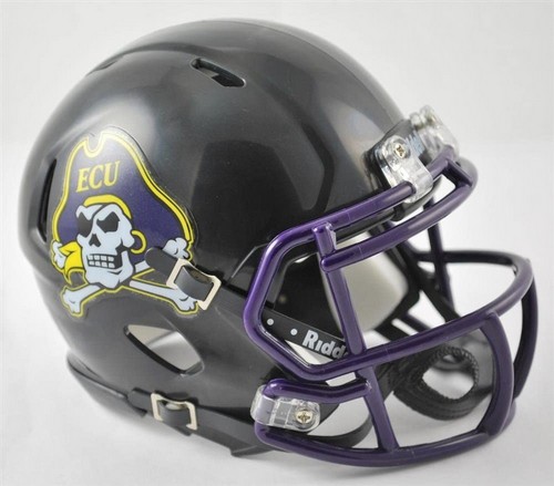 Riddell East Carolina Pirates Helmet Riddell Replica Mini Speed Style Black -