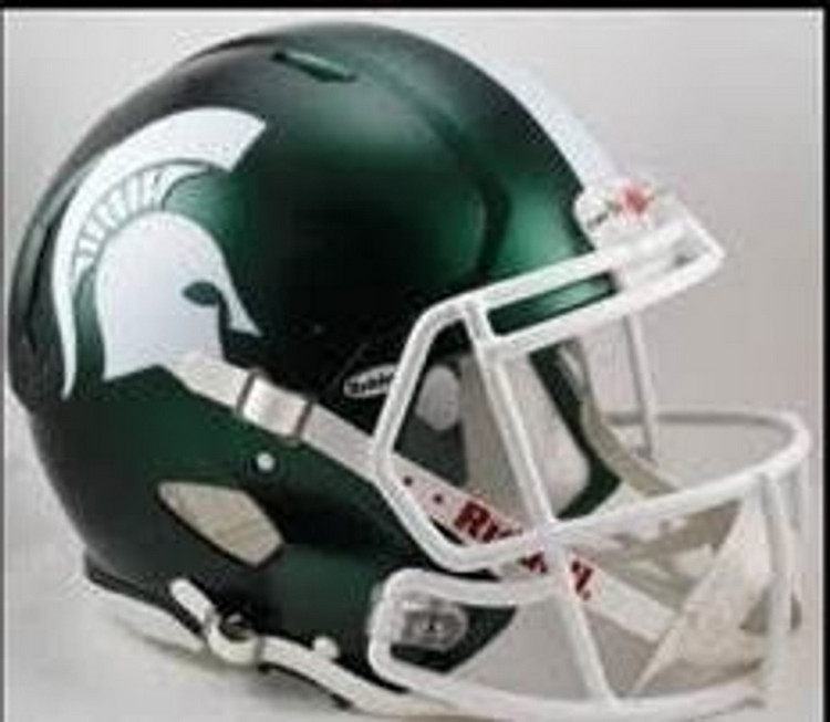 Michigan State Spartans Speed Mini Helmet - Satin Shell