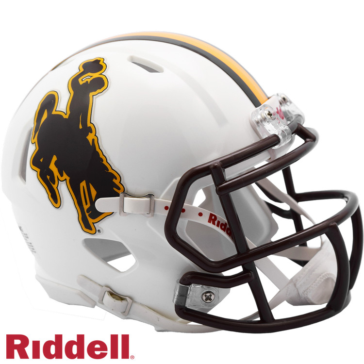 Wyoming Cowboys Helmet Riddell Replica Mini Speed Style