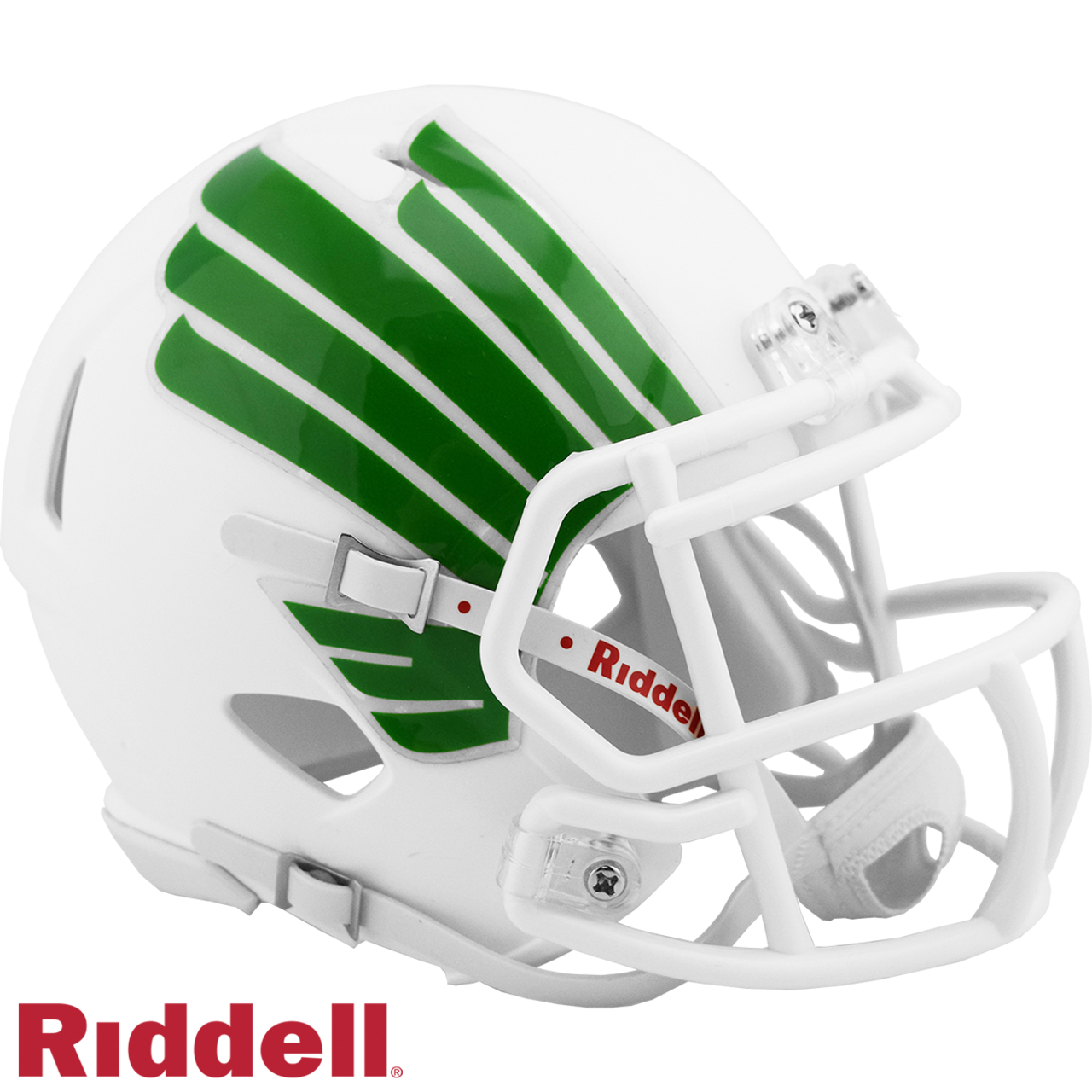 North Texas Mean Green Helmet Riddell Replica Mini Speed Style Matte White