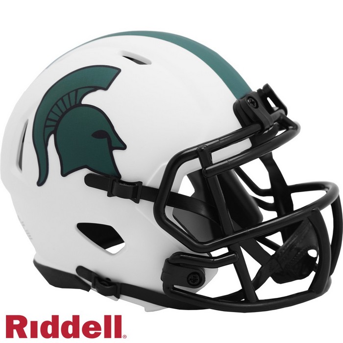 Michigan State Spartans Helmet Riddell Replica Mini Speed Style Lunar Eclipse Alternate