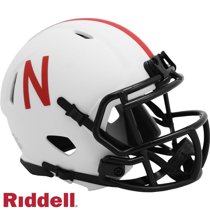 Nebraska Cornhuskers Helmet Riddell Replica Mini Speed Style Lunar Eclipse Alternate