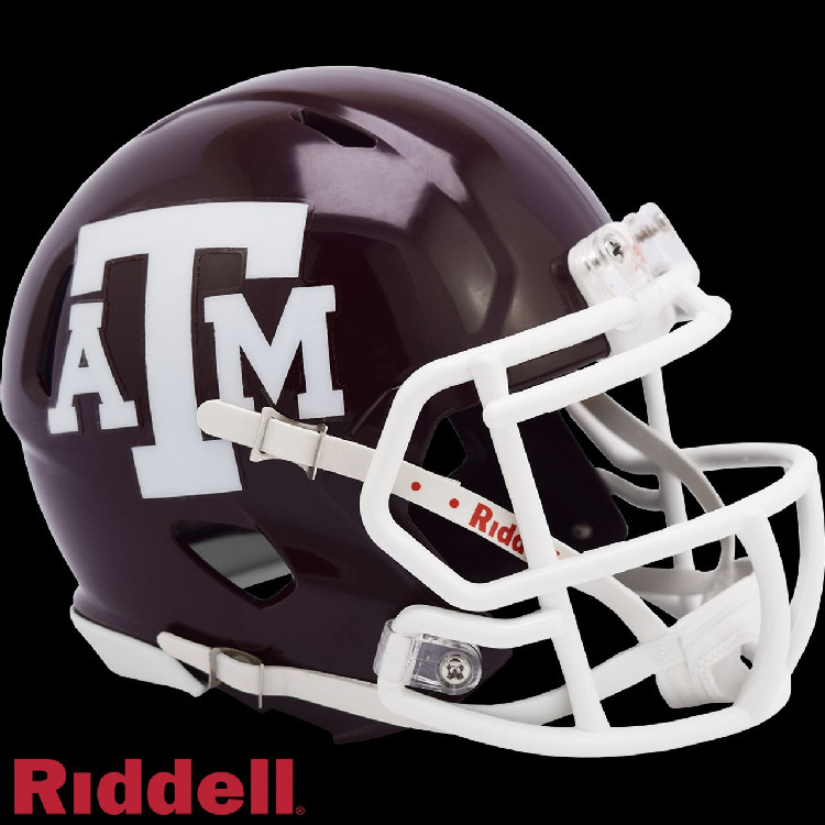 Texas A&M Aggies Helmet Riddell Replica Mini Speed Style Maroon