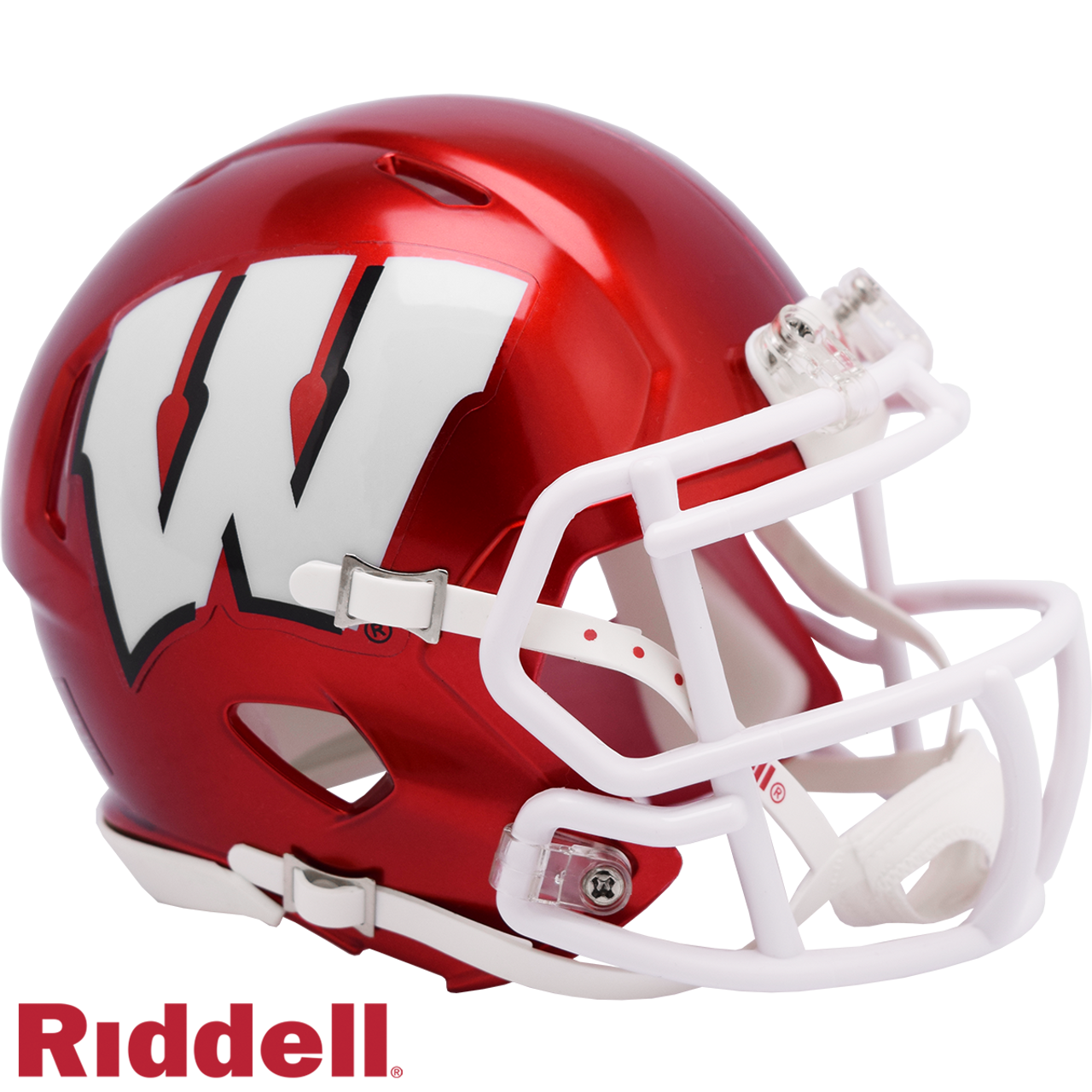 Riddell Wisconsin Badgers Helmet Riddell Replica Mini Speed Style FLASH Alternate